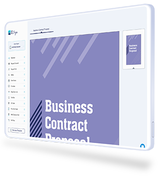 Download eSign Free Business Contract Propsal Template