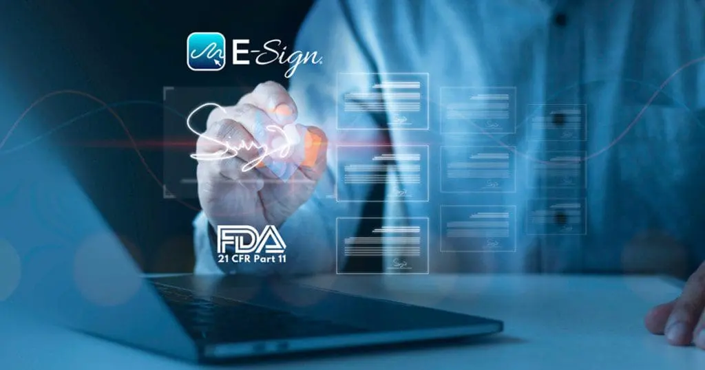 E-Sign Complies with CFR Pt. 11 for Electronic Signatures