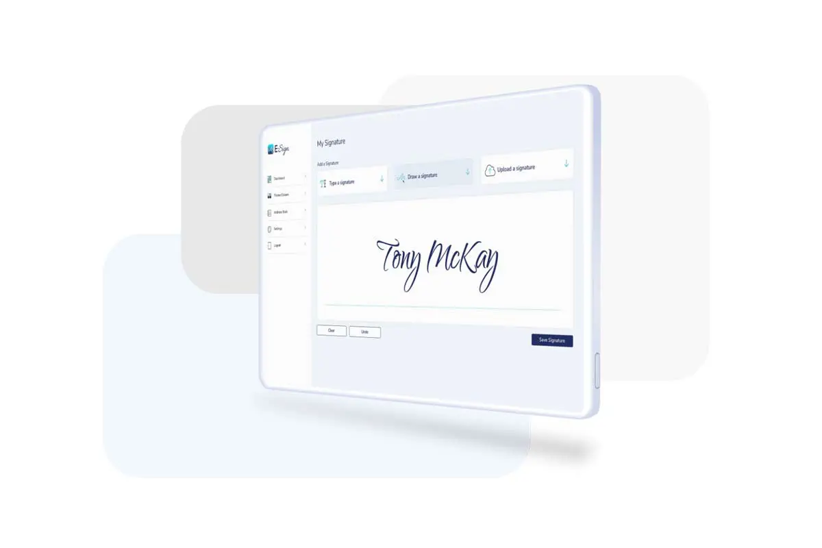 Create Electronic Signatures Screenshot