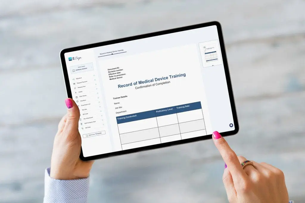 Medical Device Training Template
