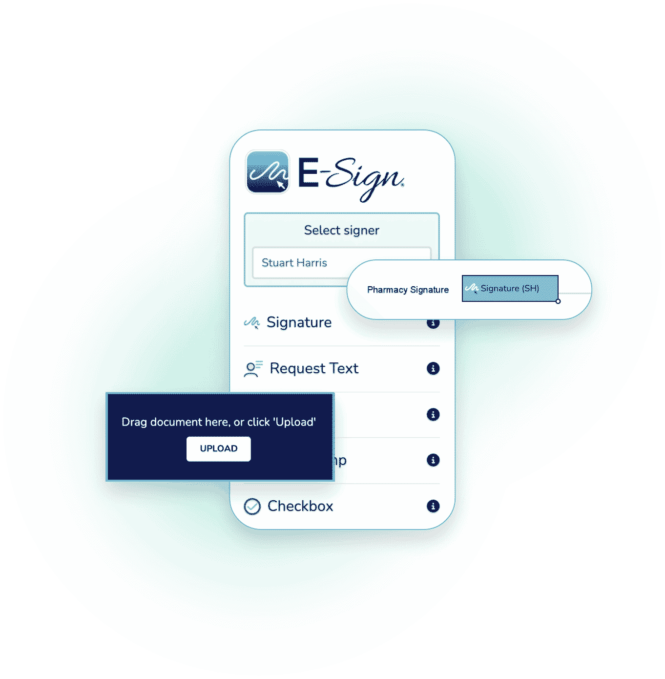 Drag and Drop Signature E-Sign Platform