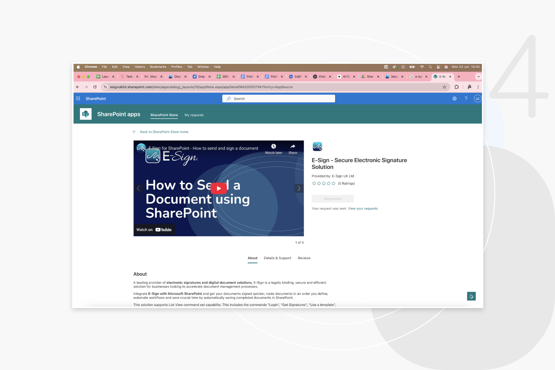 Install E-Sign for SharePoint Step 4