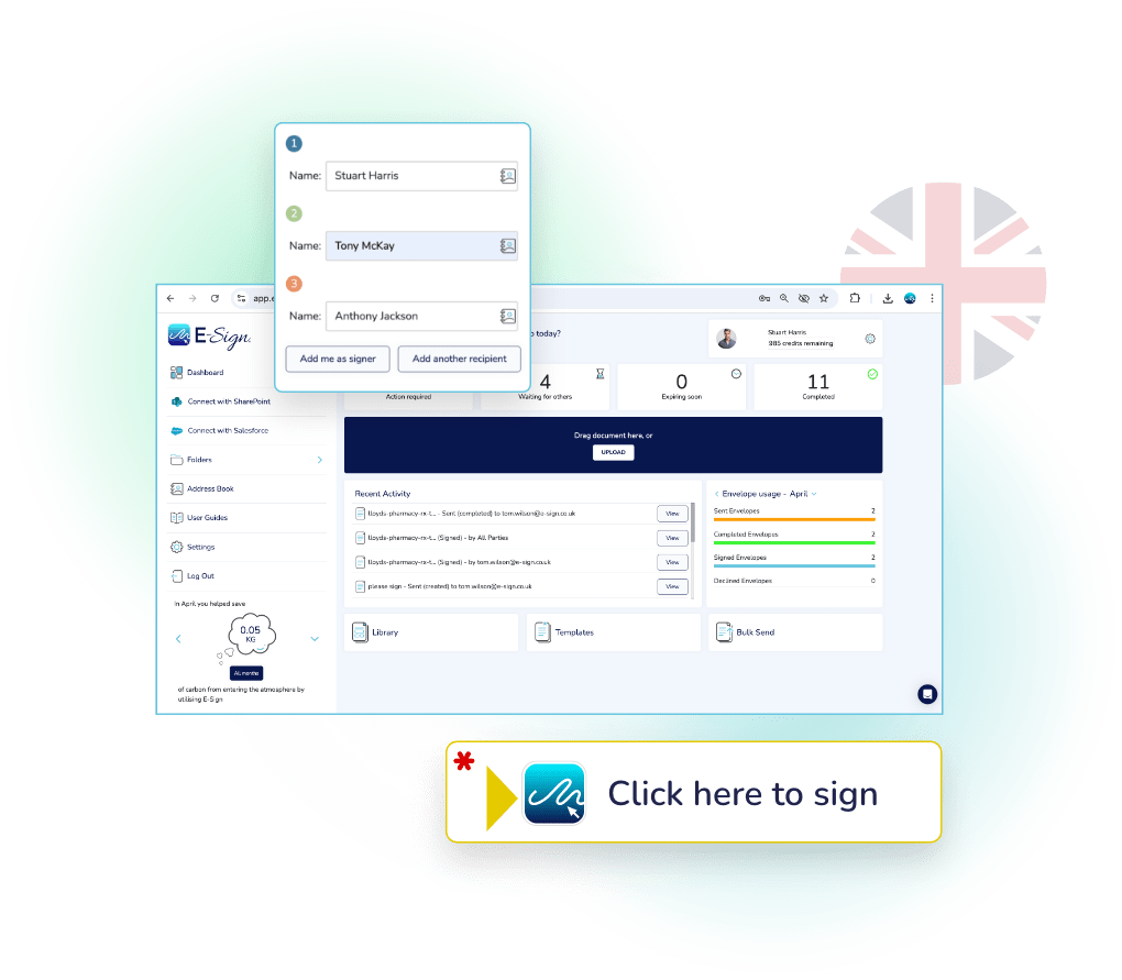 Legally Binding eSignatures Built for UK Businesses