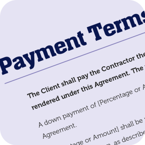 Business Contract Payment Terms