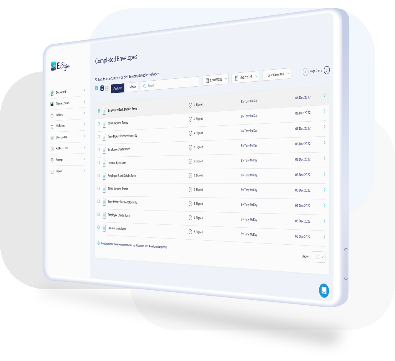 Manage Documents with Esign