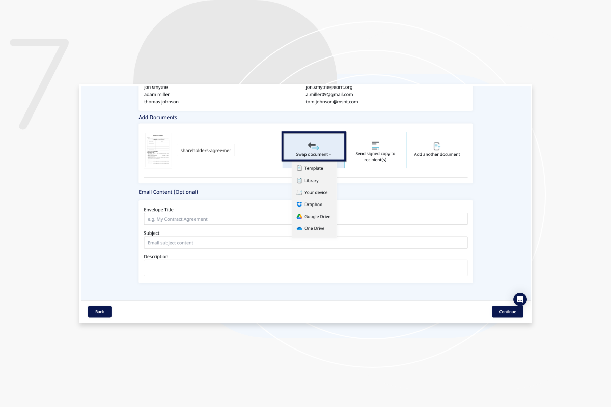 step 7 swap document