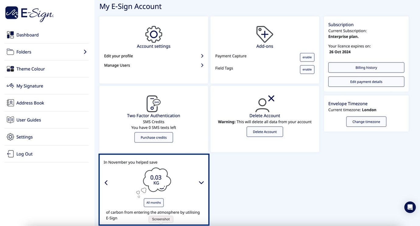 eSign Carbon Counter