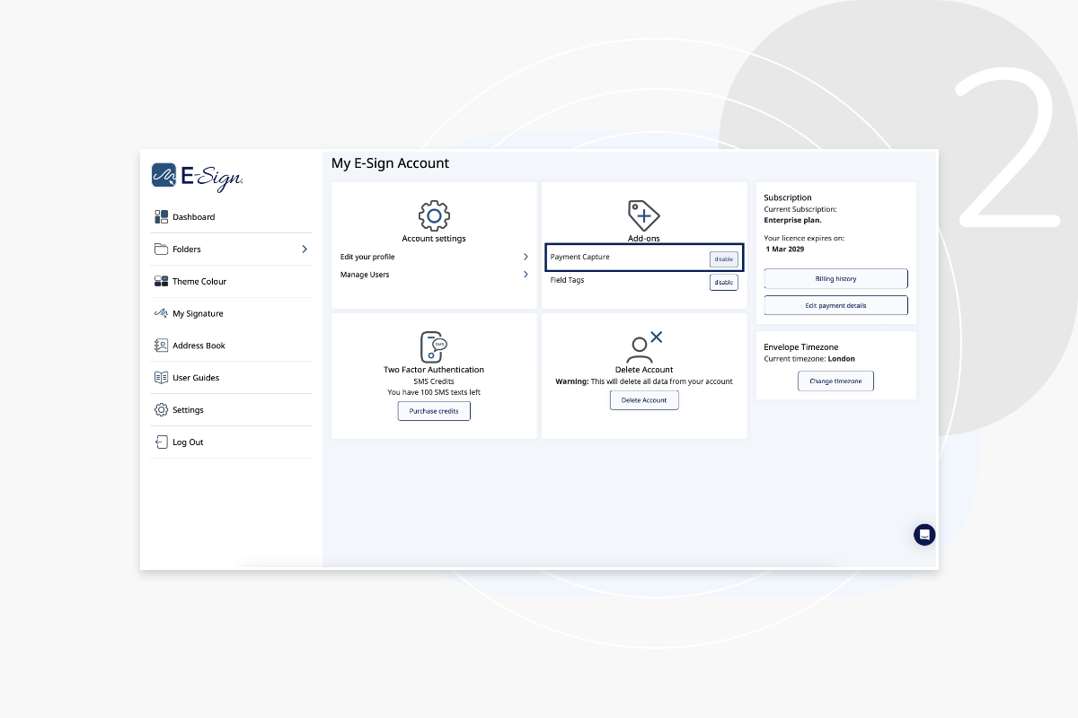 Payment Capture Step 2