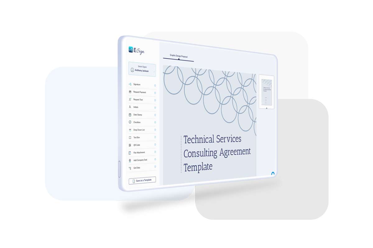 eSign Online Sales Contract Screenshot