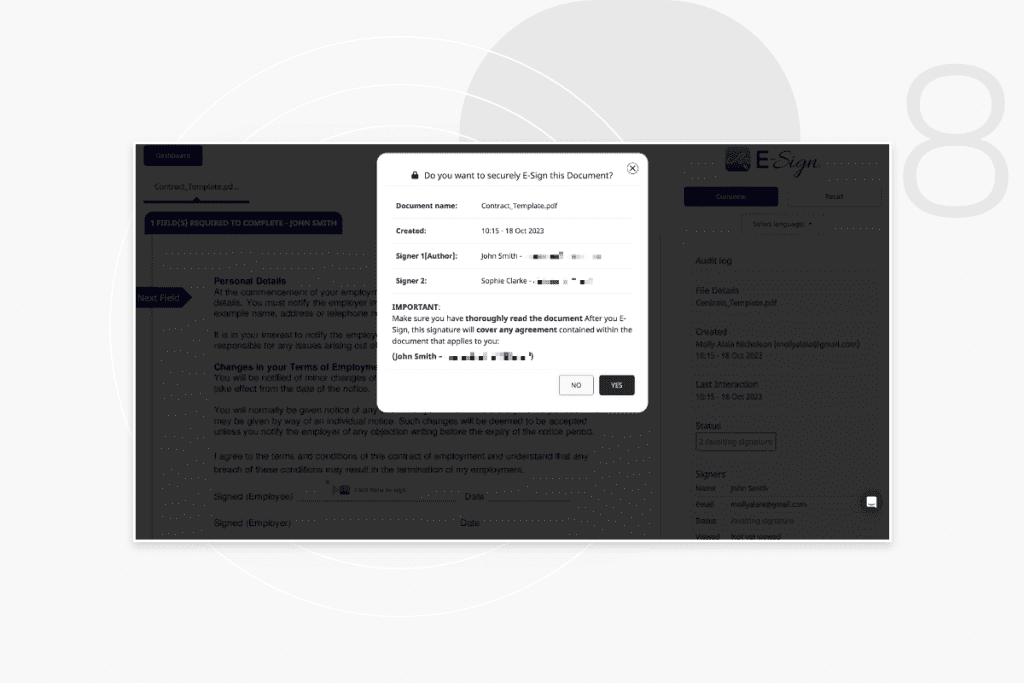 step 8 add your signature