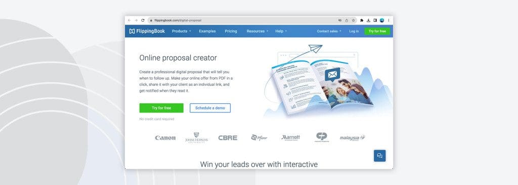 FlippingBook proposal document software