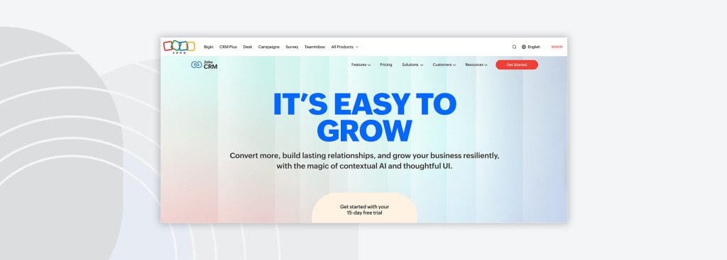 Zoho CRM Tool